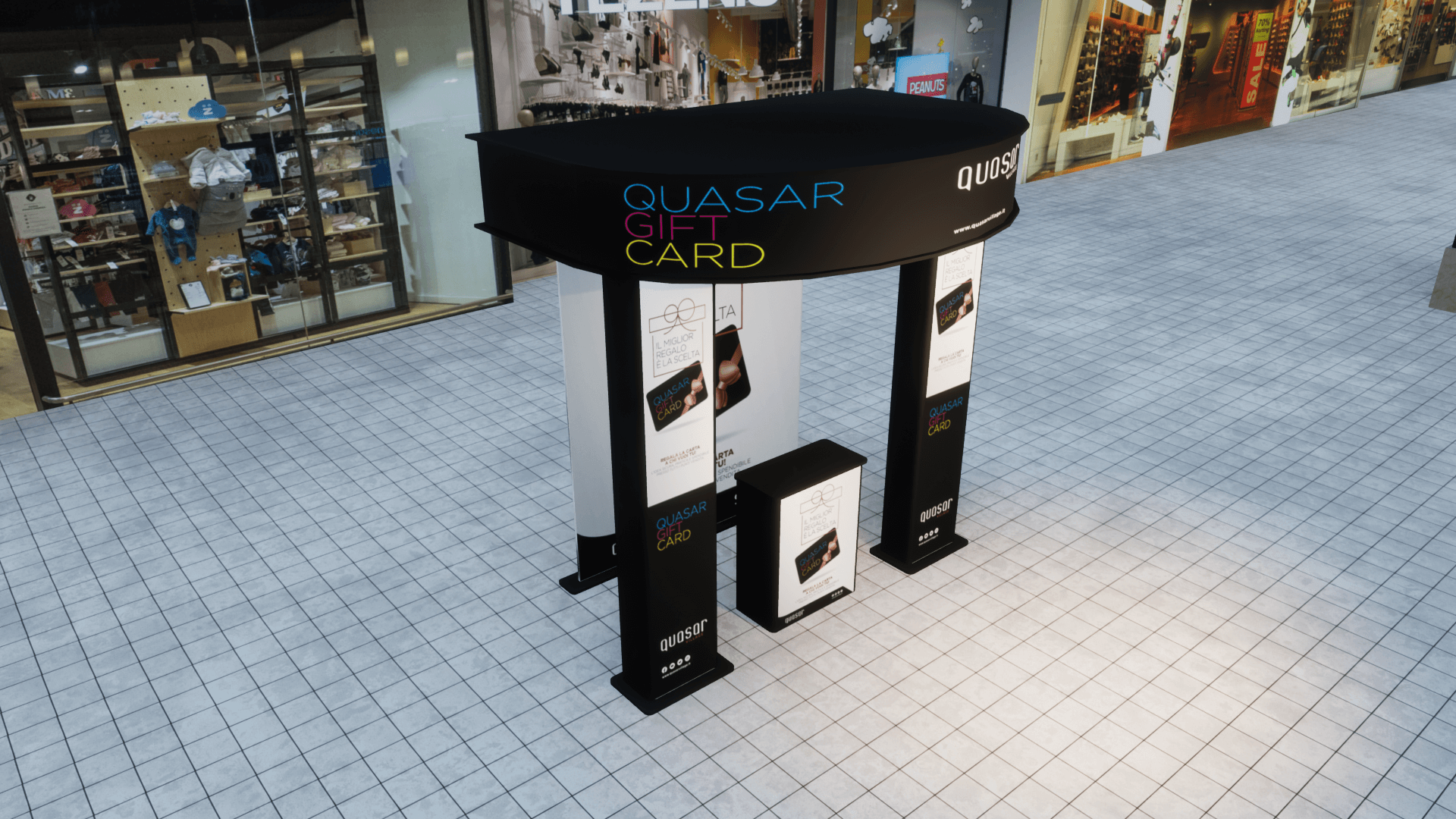 Prototipi-3d e progettazione design-Stand expo Quasar-Progetto
